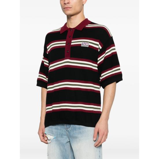 26SS 나미아스 폴로 티셔츠 KW39 CN10 019 BLACK RED - NAHMIAS