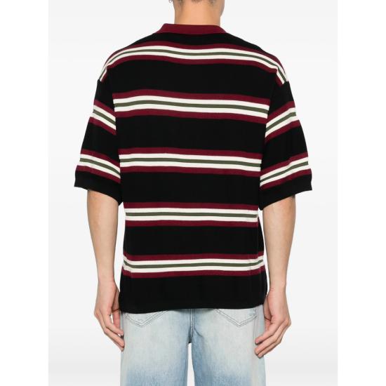 26SS 나미아스 폴로 티셔츠 KW39 CN10 019 BLACK RED - NAHMIAS