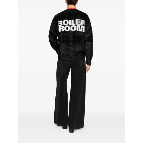 25FW Boiler Room 가디건 AW25KN01 BLACK - OTHER BRANDS
