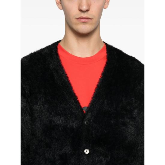 25FW Boiler Room 가디건 AW25KN01 BLACK - OTHER BRANDS