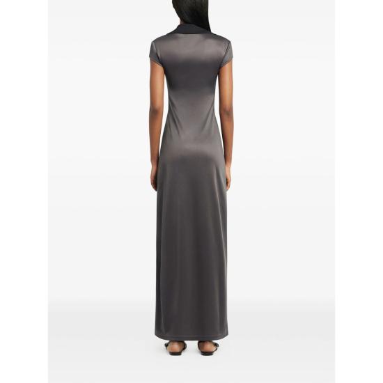 26SS 쿠레쥬 롱 원피스 126JRO807JS 0195 B214 GREY BLACK - COURREGES