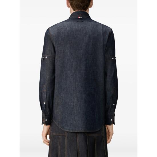 26SS 톰브라운 긴팔 셔츠 MWL435S F1105 415 BLUE - THOM BROWNE