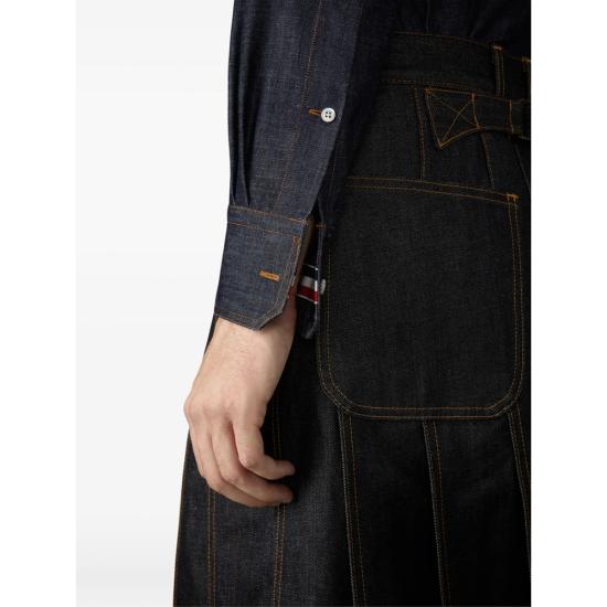 26SS 톰브라운 긴팔 셔츠 MWL435S F1105 415 BLUE - THOM BROWNE