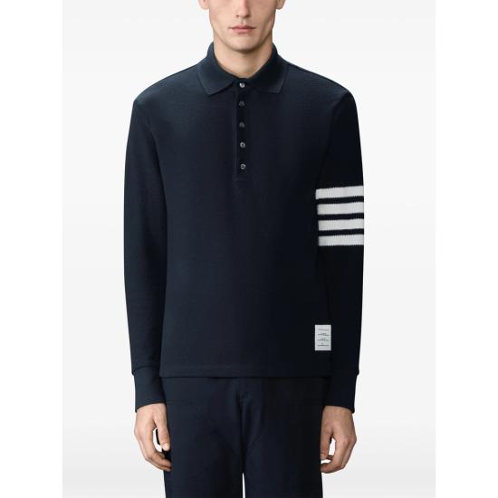 26SS 톰브라운 폴로 티셔츠 MJP234A J0248 415 BLUE - THOM BROWNE