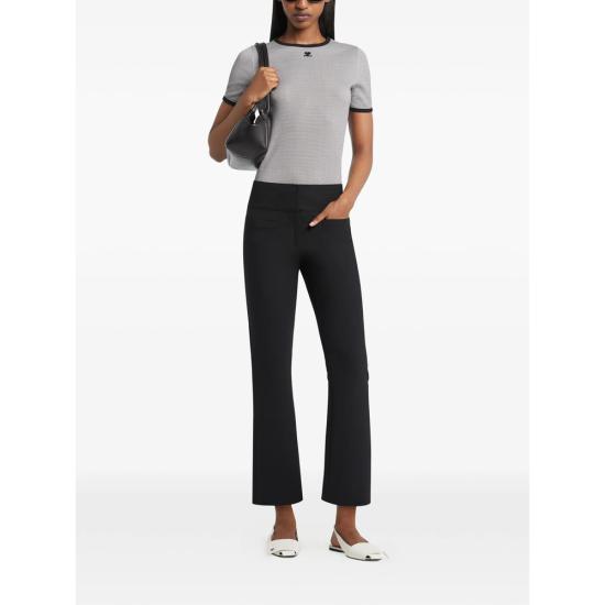 26SS 쿠레쥬 반팔 티셔츠 126JTS017JS 0223 B217 GREY BLACK - COURREGES