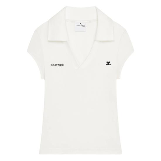 26SS 쿠레쥬 폴로 티셔츠 126JPO057JS 0195 B166 WHITE