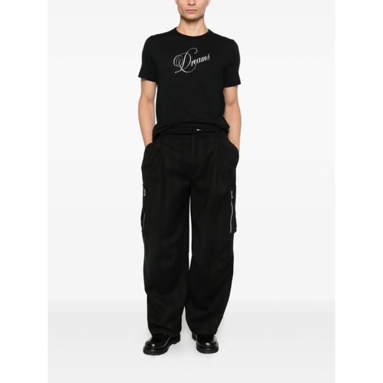 26SS 앤 드뮐미스터 반팔 티셔츠 B0013904 FA206 099 BLACK - ANN DEMEULEMEESTER