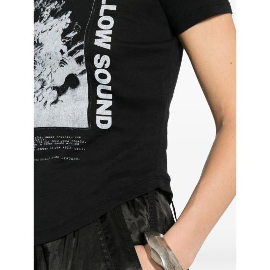 26SS 앤 드뮐미스터 반팔 티셔츠 B0013840 FA206 099 BLACK WHITE - ANN DEMEULEMEESTER