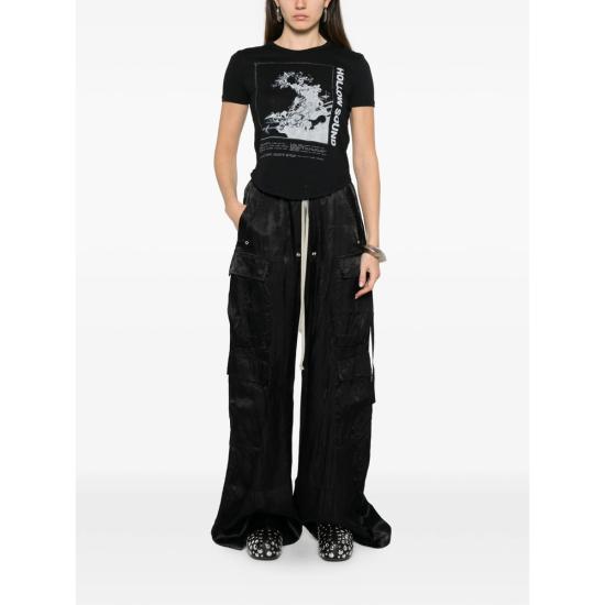 26SS 앤 드뮐미스터 반팔 티셔츠 B0013840 FA206 099 BLACK WHITE - ANN DEMEULEMEESTER