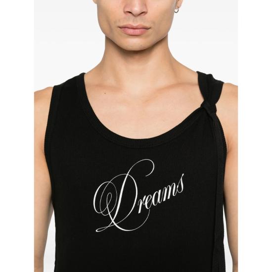 26SS 앤 드뮐미스터 민소매 티셔츠 B0013829 FA659 099 BLACK - ANN DEMEULEMEESTER