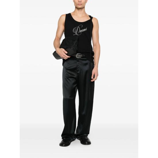 26SS 앤 드뮐미스터 민소매 티셔츠 B0013829 FA659 099 BLACK - ANN DEMEULEMEESTER