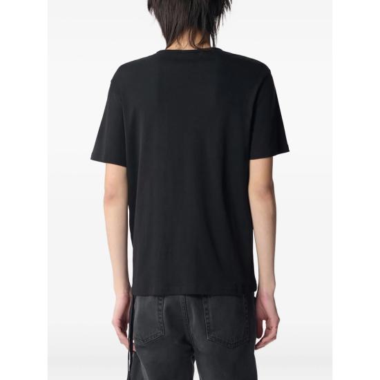 26SS 앤 드뮐미스터 반팔 티셔츠 B0012394 FA045 099 BLACK - ANN DEMEULEMEESTER