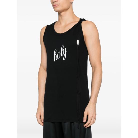 26SS 앤 드뮐미스터 민소매 티셔츠 B0012393 FA045 099 BLACK - ANN DEMEULEMEESTER