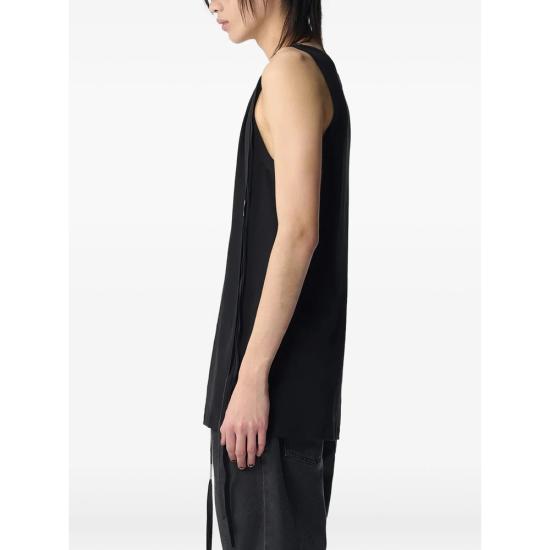 26SS 앤 드뮐미스터 민소매 티셔츠 B0012393 FA045 099 BLACK - ANN DEMEULEMEESTER