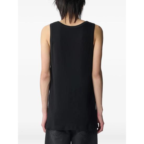 26SS 앤 드뮐미스터 민소매 티셔츠 B0012393 FA045 099 BLACK - ANN DEMEULEMEESTER