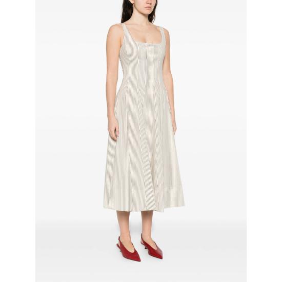 26SS 스타우드 롱 원피스 R26R2305SP IDMS WHITE BLACK - STAUD