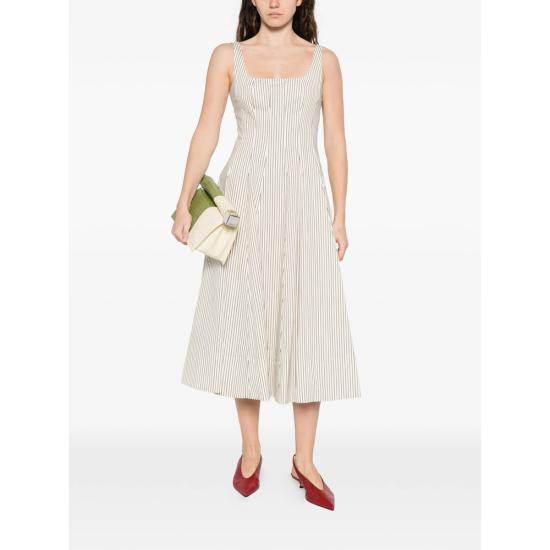 26SS 스타우드 롱 원피스 R26R2305SP IDMS WHITE BLACK - STAUD