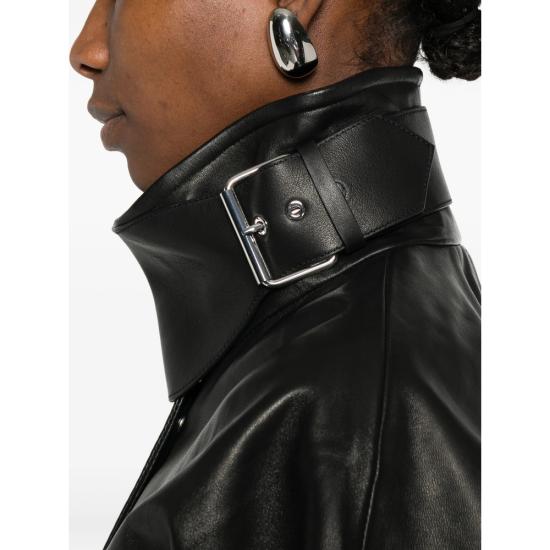 26SS 스포트막스 가죽 자켓 SPXOSSIDO 009 002 BLACK - SPORTMAX