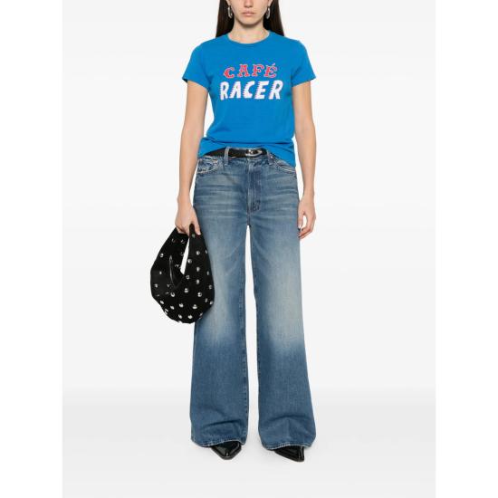 26SS 마더 반팔 티셔츠 8591 601 R CFE BLUE - MOTHER