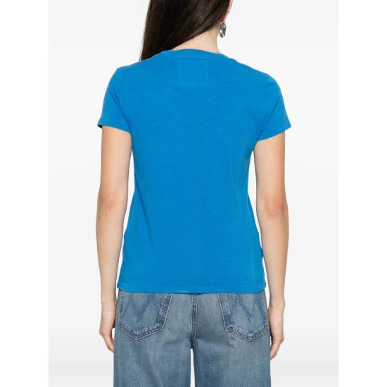 26SS 마더 반팔 티셔츠 8591 601 R CFE BLUE - MOTHER