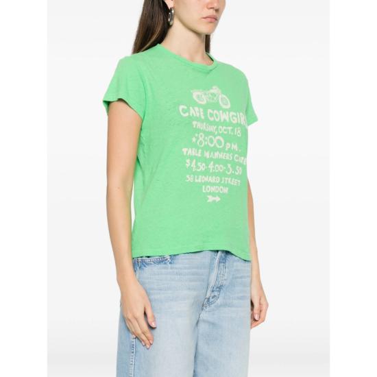 26SS 마더 반팔 티셔츠 8591 483 J1 CWG GREEN - MOTHER