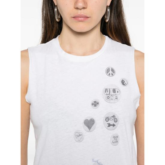 26SS 마더 민소매 티셔츠 8323 1079 INT WHITE - MOTHER