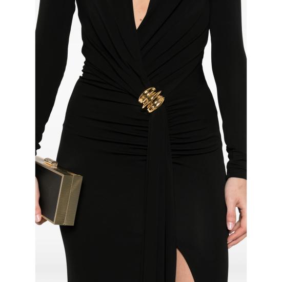 26SS 엘리자베타프랜치 롱 원피스 ABR1461E2 110 BLACK - ELISABETTA FRANCHI