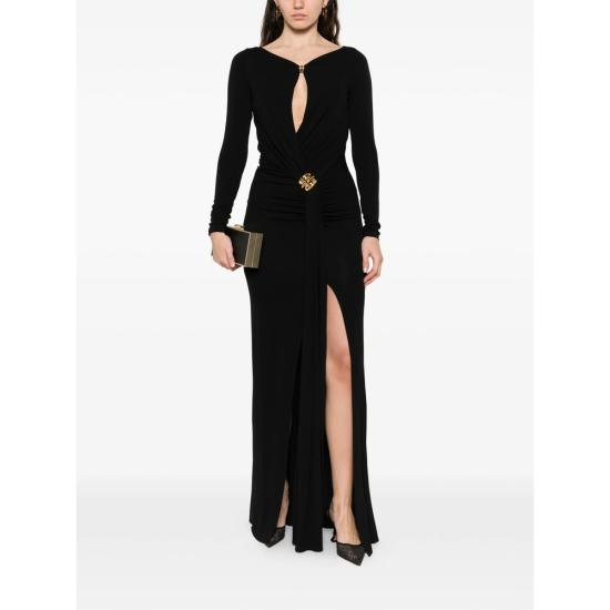 26SS 엘리자베타프랜치 롱 원피스 ABR1461E2 110 BLACK - ELISABETTA FRANCHI