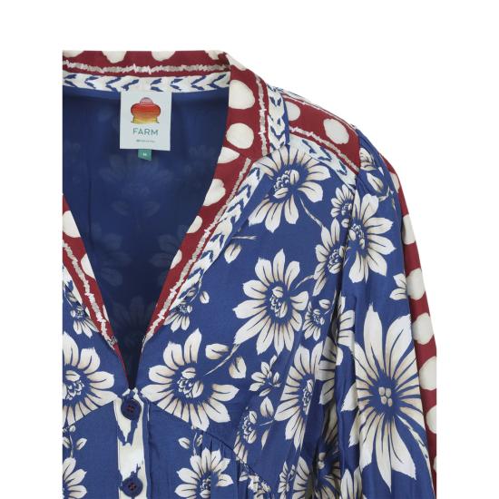 26SS 팜 리오 숏 원피스 350091 26067 BLUE RED - FARM RIO