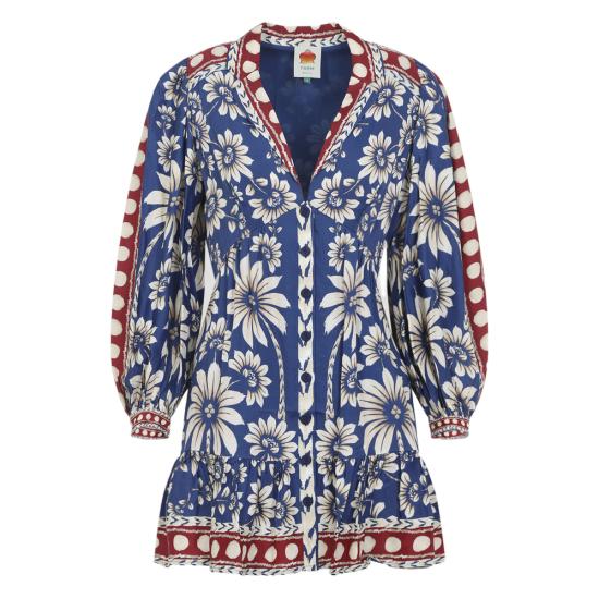 26SS 팜 리오 숏 원피스 350091 26067 BLUE RED