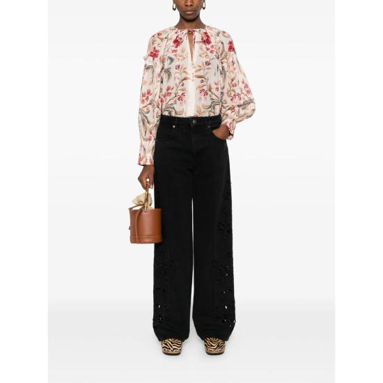 26SS 팜 리오 블라우스 345086 26097 NEUTRALS RED - FARM RIO