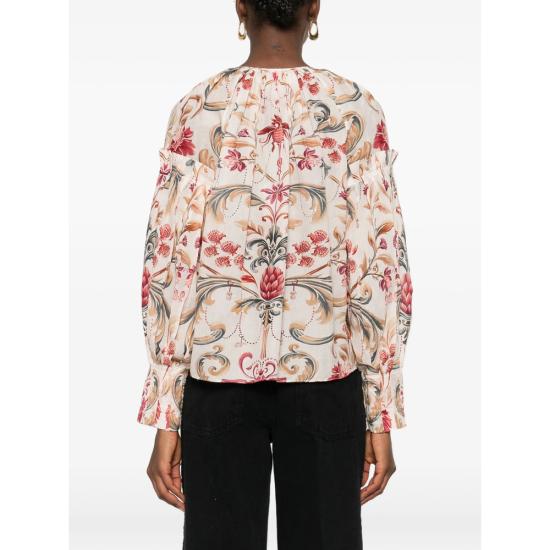 26SS 팜 리오 블라우스 345086 26097 NEUTRALS RED - FARM RIO