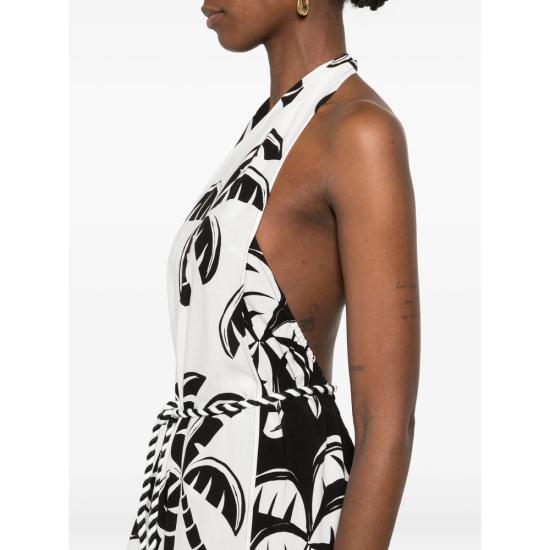 26SS 팜 리오 롱 원피스 344756 26055 WHITE BLACK - FARM RIO