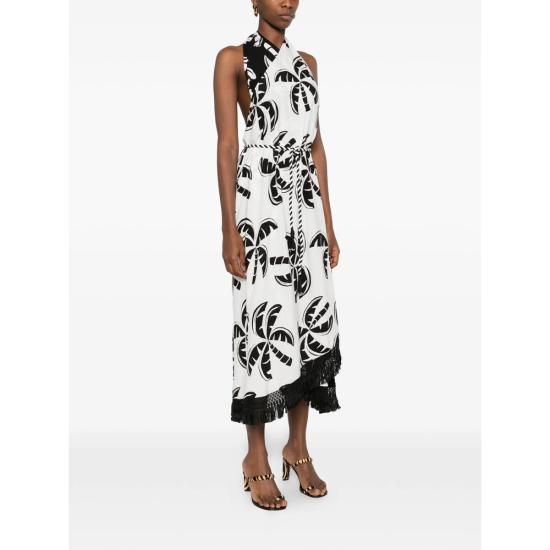 26SS 팜 리오 롱 원피스 344756 26055 WHITE BLACK - FARM RIO