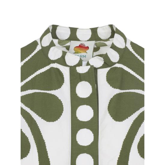 26SS 팜 리오 미디 원피스 344602 26083 GREEN WHITE - FARM RIO