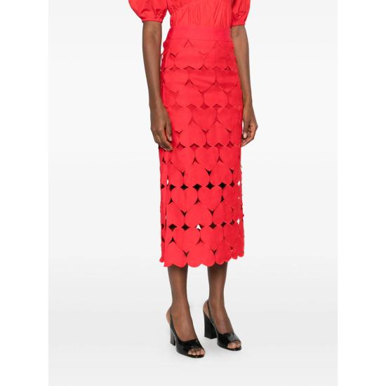 26SS 팜 리오 롱 스커트 344513 L0028 RED - FARM RIO