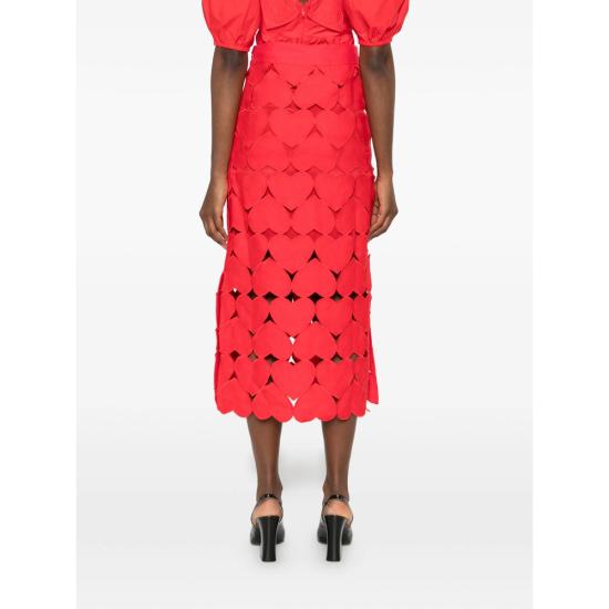 26SS 팜 리오 롱 스커트 344513 L0028 RED - FARM RIO