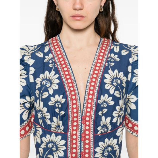 26SS 팜 리오 롱 원피스 344131 26067 BLUE WHITE - FARM RIO