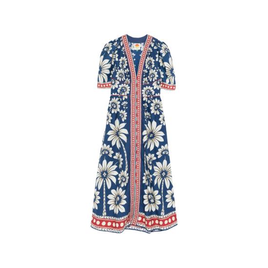 26SS 팜 리오 롱 원피스 344131 26067 BLUE WHITE