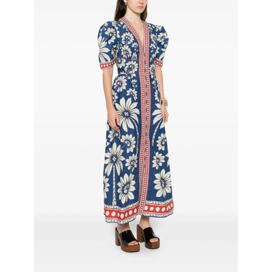 26SS 팜 리오 롱 원피스 344131 26067 BLUE WHITE - FARM RIO