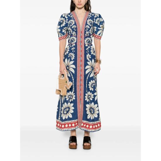 26SS 팜 리오 롱 원피스 344131 26067 BLUE WHITE - FARM RIO