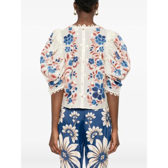 26SS 팜 리오 블라우스 344127 26089 NEUTRALS BLUE - FARM RIO