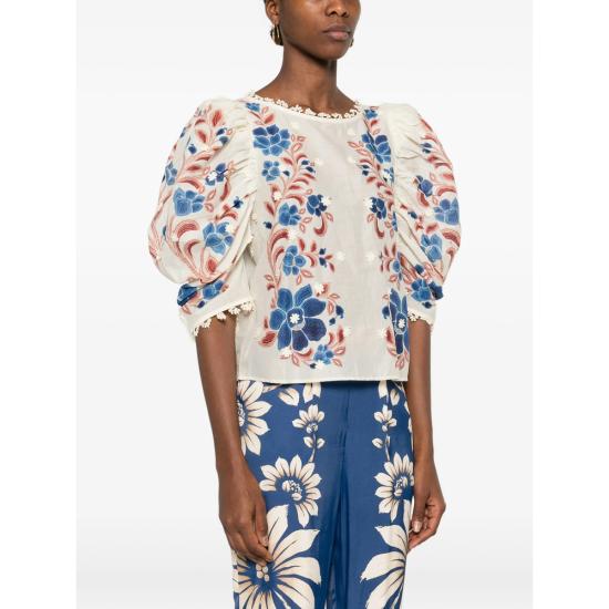 26SS 팜 리오 블라우스 344127 26089 NEUTRALS BLUE - FARM RIO