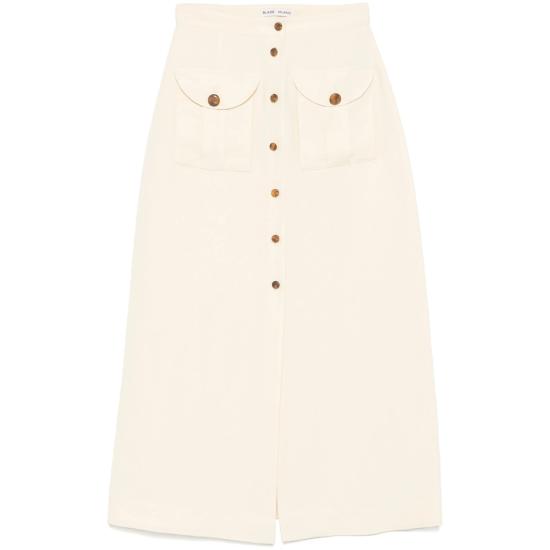 26SS 블레이즈 롱 스커트 SKBSK01 SVB ES 0001 YELLOW