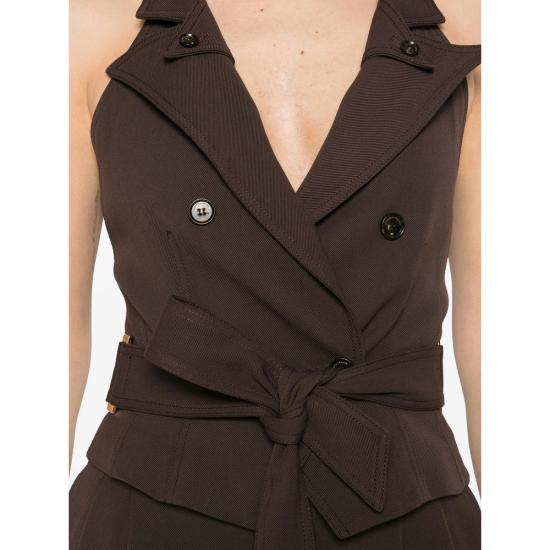 26SS 엘리자베타프랜치 민소매 티셔츠 GL00561E2 644 BROWN - ELISABETTA FRANCHI