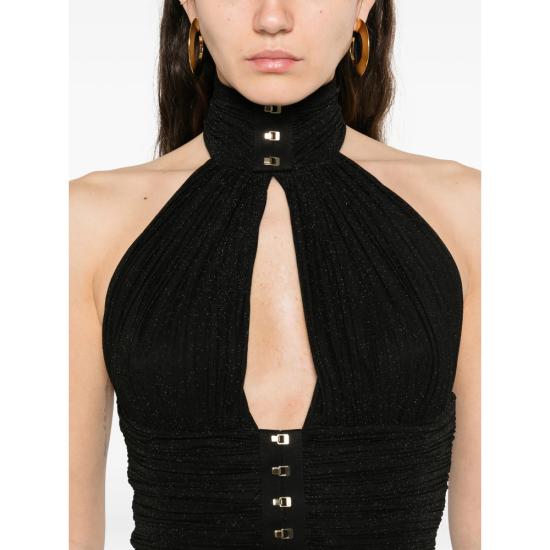 26SS 엘리자베타프랜치 롱 원피스 ABR1861E2 110 BLACK - ELISABETTA FRANCHI