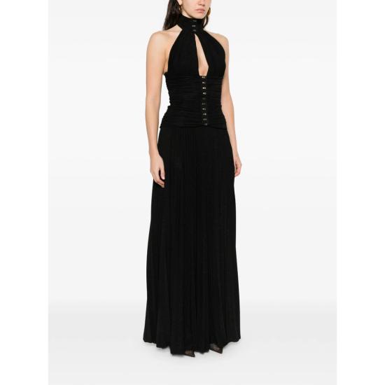 26SS 엘리자베타프랜치 롱 원피스 ABR1861E2 110 BLACK - ELISABETTA FRANCHI