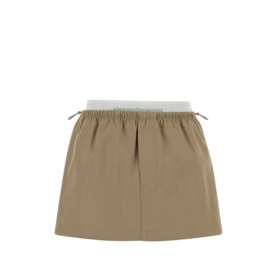 26SS 알렉산더 왕 숏 스커트 1WC1265382 240B NEUTRALS