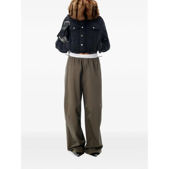 26SS 알렉산더 왕 스트레이트 팬츠 1WC1264969 305 GREEN - ALEXANDER WANG