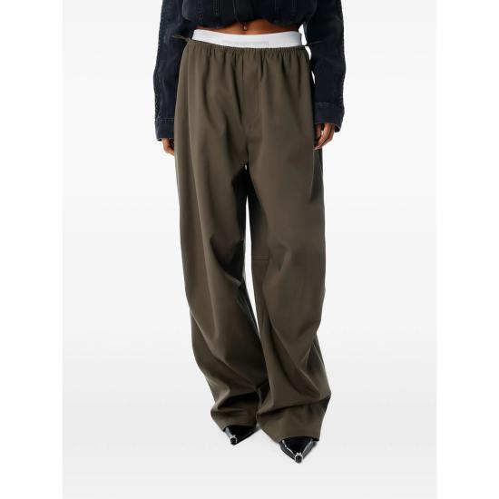 26SS 알렉산더 왕 스트레이트 팬츠 1WC1264969 305 GREEN - ALEXANDER WANG